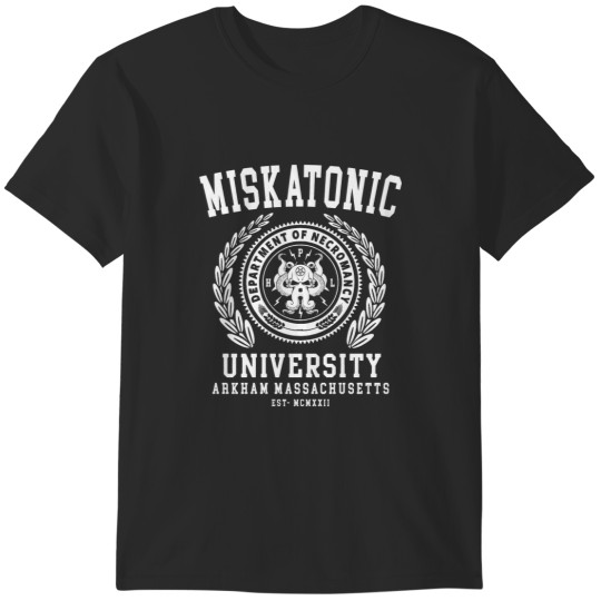Discover CTHULU AND LOVECRAFT - MISKATONIC UNIVERSITY T-Shirts