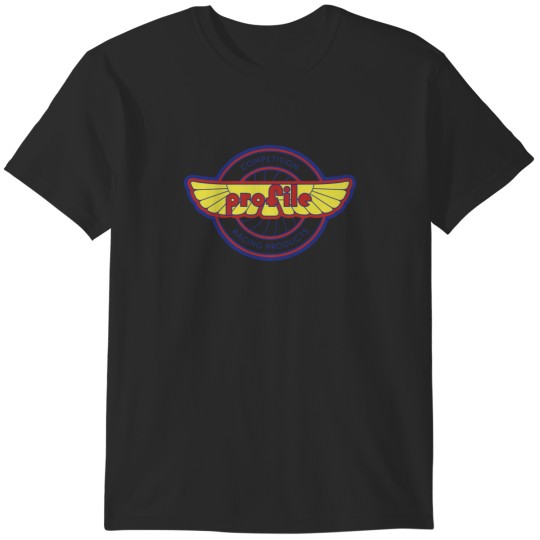 Discover Profile Competition Racing Products - Old School BMX Sticker T-Shirts