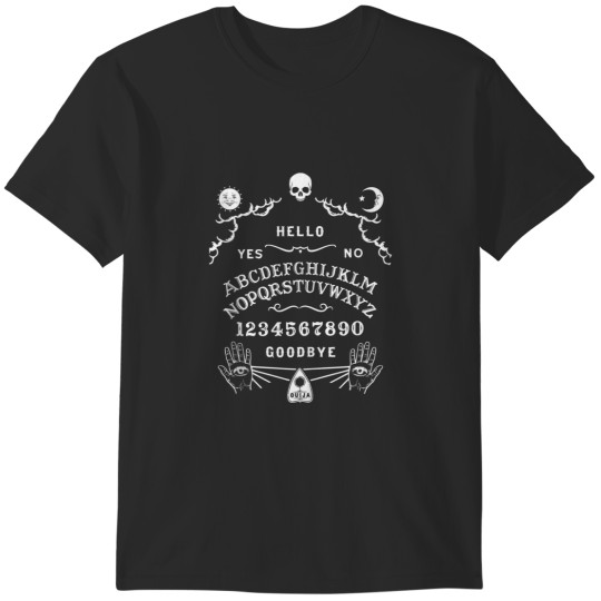 Discover Ouija Occult Horror Witchcraft Wiccan Satanic Ouija Board T-Shirts