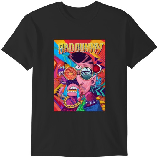 Discover Bad Bunny Abstract T-Shirts