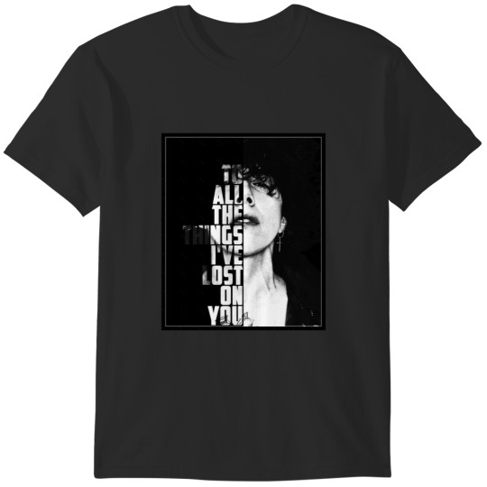 Discover LP Laura Pergolizzi Lost on You Black and White T-Shirts
