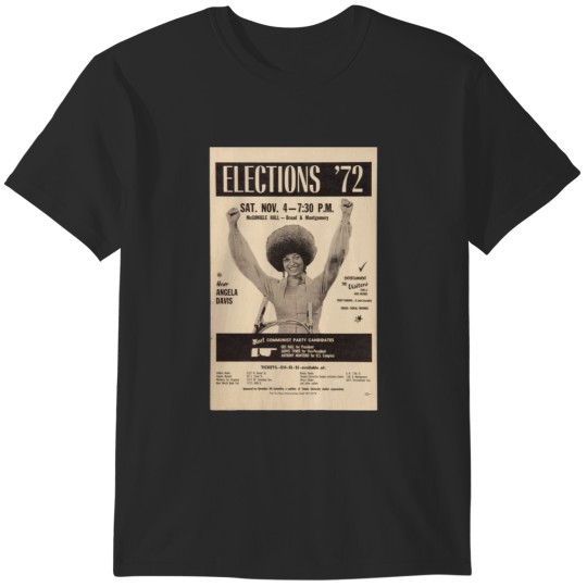 Discover Election 72 Angela Davis Vintage Black Panthers T-Shirts