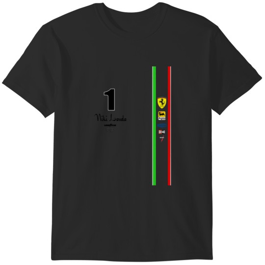 Discover Niki Lauda FerarriF1 1976 1975 T-Shirts