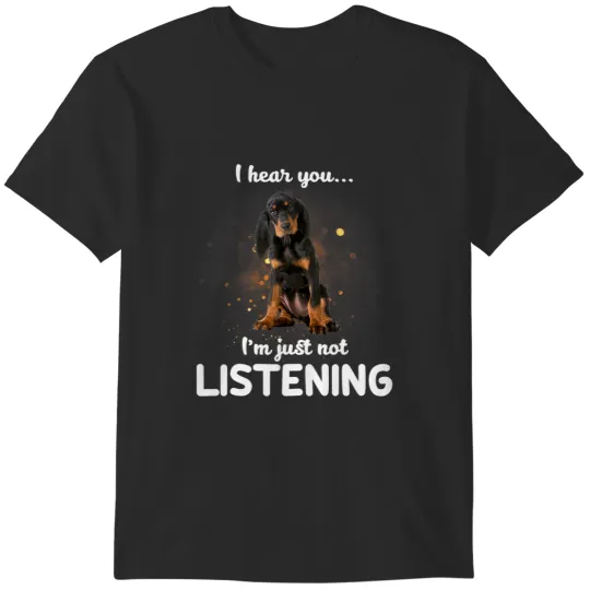 Discover Black and Tan Coonhound I hear you not listening 1 T-Shirts