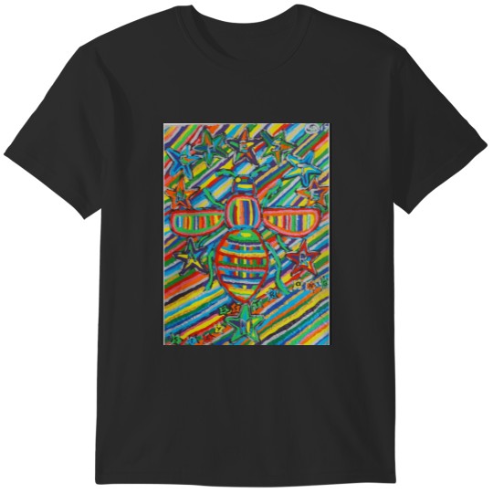 Discover Drawing Art Manchesteer bee Baseball ¾ Sleeve T-Shirts