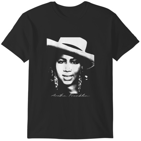 Discover Funny Gift Aretha 80s pianist Singer Collage Sunset Franklin Portrait T-Shirts