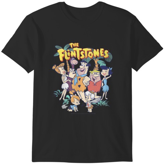 Discover the flintstones the rubbles happy families vintage shot T-Shirts