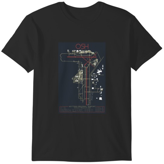 Discover osh wittman regional airport oshkosh wisconsin airport art print T-Shirts