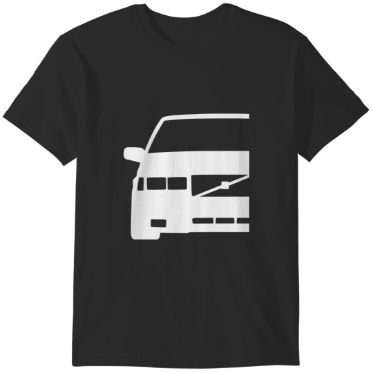 Discover Volvo740 760 Turbo USA white silhouette T-Shirts