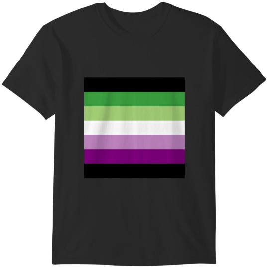 Discover AceAro Purple-Green Asexual Aromantic Pride Flag Queer LGBT+ Pin T-Shirts