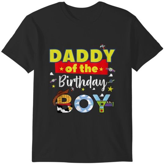 Discover Daddy Of The Birthday Boy Toy Familly Matching Story T-Shirts