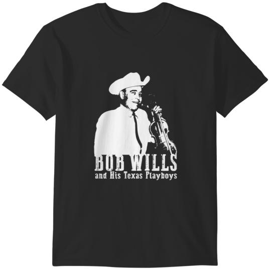 Discover Bob Wills - The White Stencil T-Shirts
