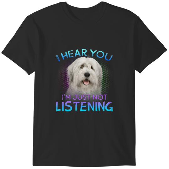 Discover Old English Sheepdog I hear you not listening T-Shirts
