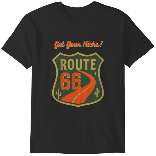 Discover Get Your Kicks on Route 66 T-Shirts