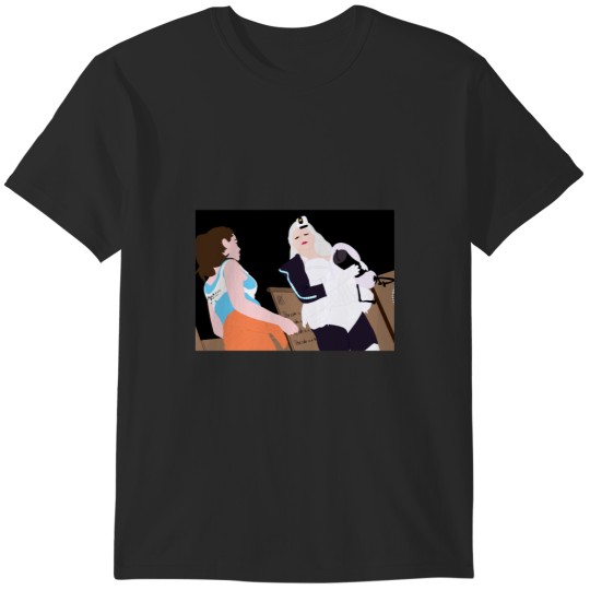 Discover Portal - Glados and Chell Long T-Shirts