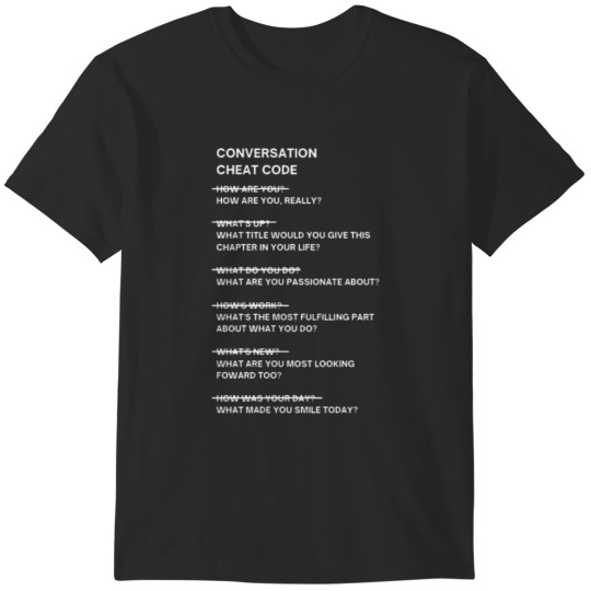 Discover Conversation Cheat Code Sticker T-Shirts