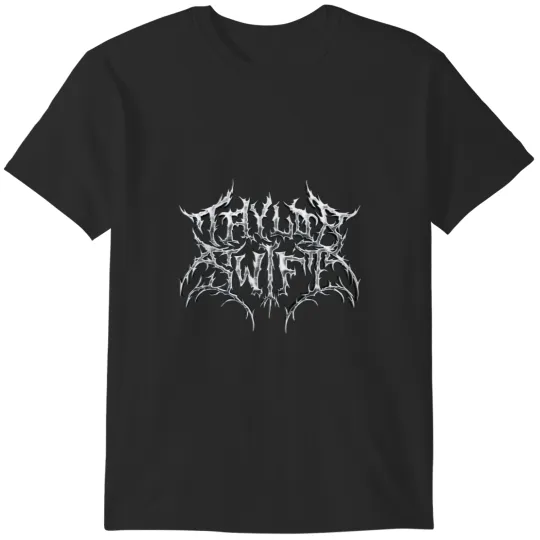 Discover taylor5 Swift Black Metal Parody Logo for real swiftiee white Cap T-Shirts