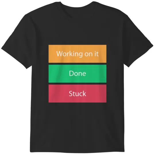 Discover Monday.com Project Status  Working on it  Stuck Coffee Mug T-Shirts