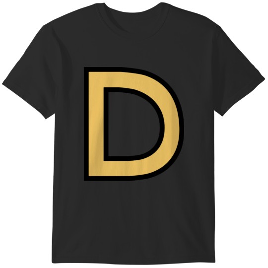 Discover Funky Yellow Letter D T-Shirts