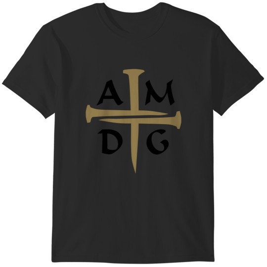 Discover three nails cross amdg T-Shirts