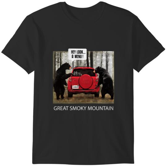 Discover Great Smoky Mountain Bears Hey Look A Menu T-Shirts