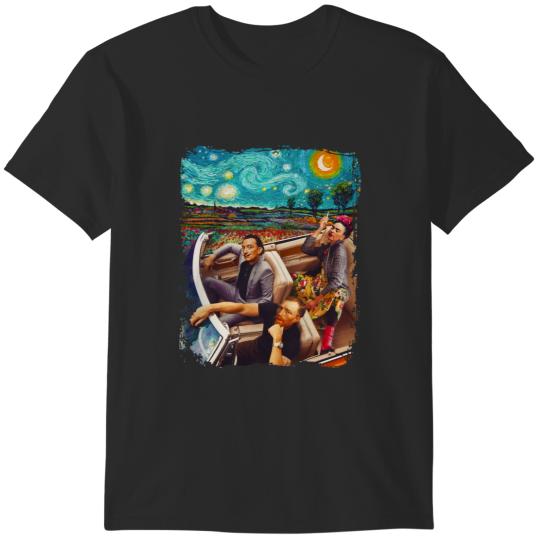 Discover Vincent-Van-Gogh-Frida-Salvador-Dali-Banksy-car T-Shirts