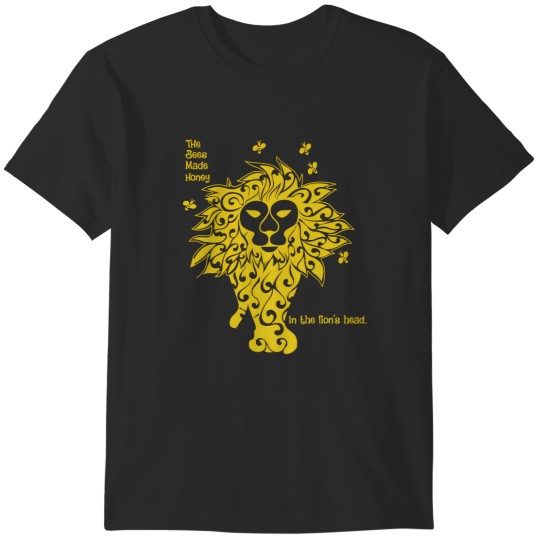 Discover bees made honey in the lion's head T-Shirts