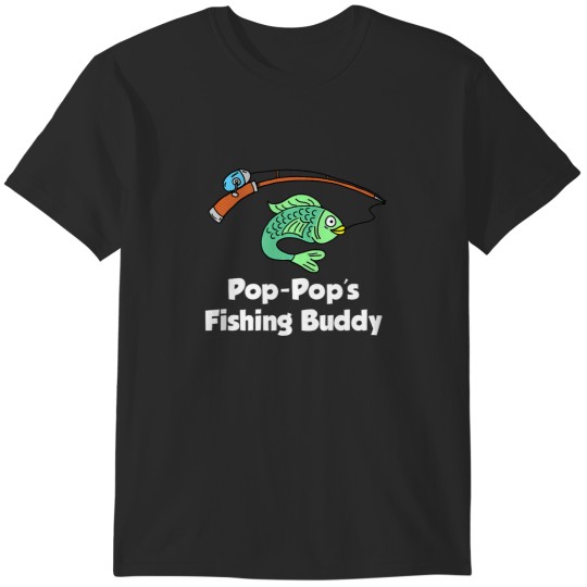 Discover Kids PopPops Fishing Buddy Grandson or Granddaughter Fish T-Shirts
