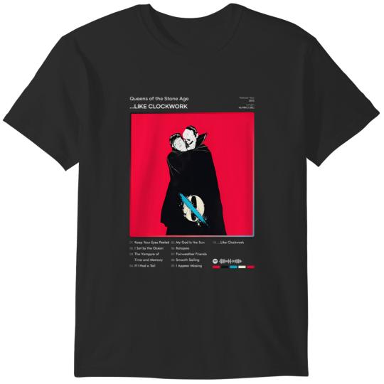 Discover 148 Queens Of The Stone Age - ...Like Clockwork Tracklist Album T-Shirt T-Shirts