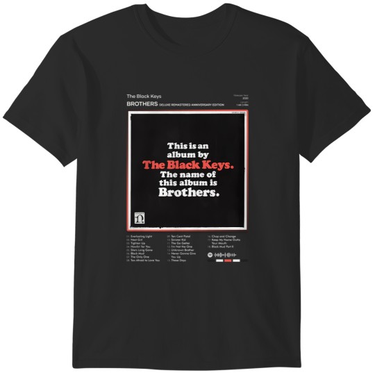 Discover 69 The Black Keys - Brothers Tracklist Album T-Shirt T-Shirts