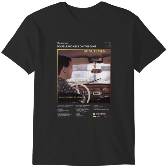 Discover 210 Minutemen - Double Nickels On The Dime Tracklist Album T-Shirt T-Shirts