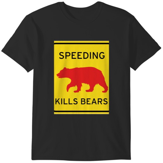 Discover Speeding Kills Bears - Yosemite Minimalist Sticker Sticker T-Shirts