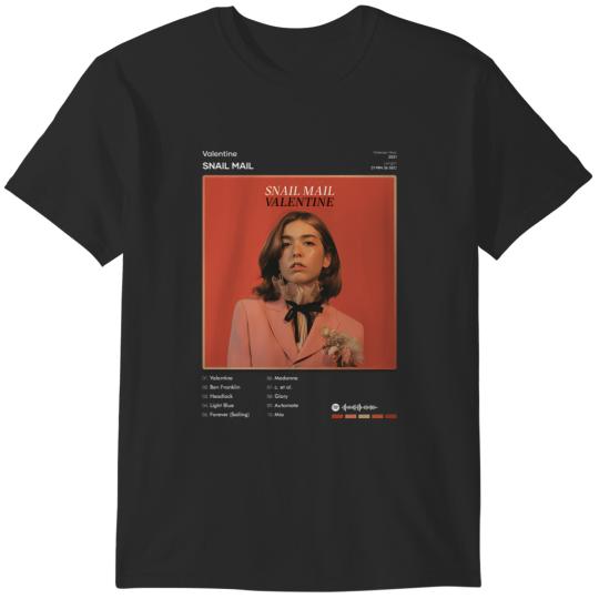 Discover 98 Snail Mail - Valentine Tracklist Album T-Shirt T-Shirts