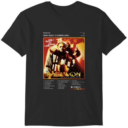 Discover 145 Raekwon - Only Built 4 Cuban Linx... Tracklist Album T-Shirt T-Shirts