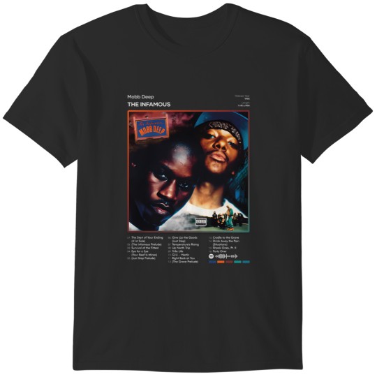 Discover 208 Mobb Deep - The Infamous Tracklist Album T-Shirt T-Shirts