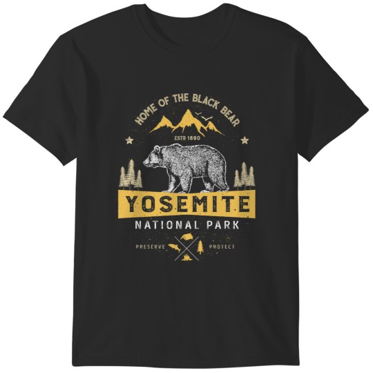 Discover Yosemite National Park California T shirt - Vintage Bear T-Shirts
