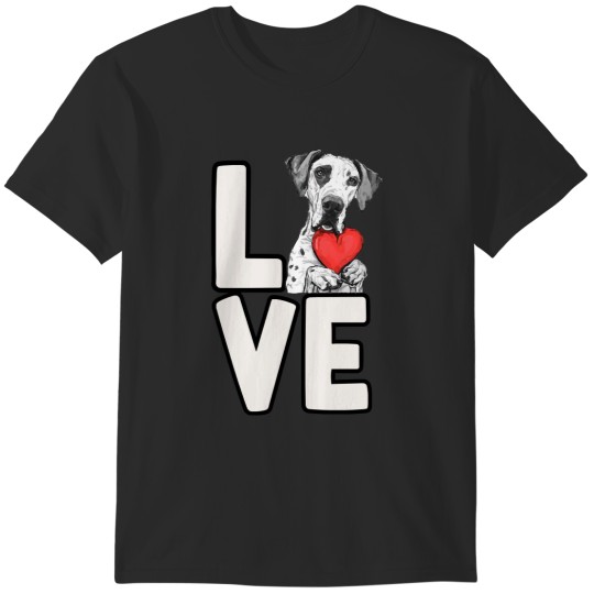 Discover Great Dane Love Great Dane T-Shirts