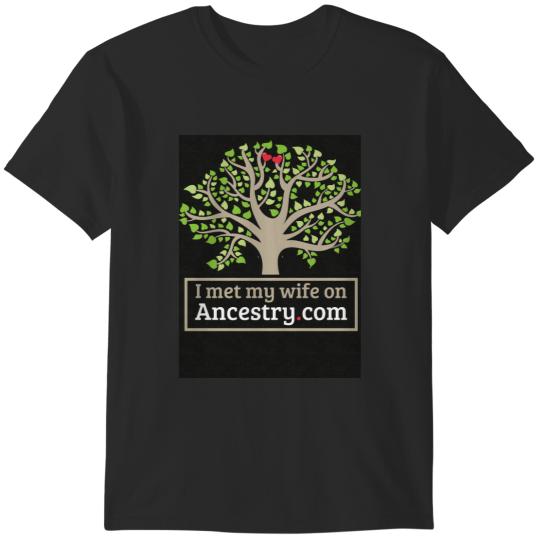 Discover I Met My Wife On Ancestry Tri-blend T-Shirts