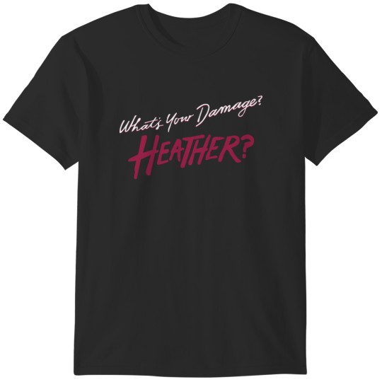 Discover What's Your Damage Heather T-Shirts