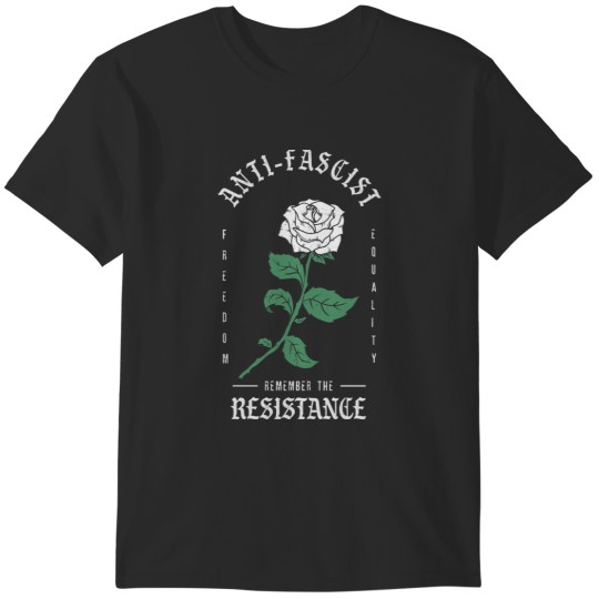 Discover Anti-Fascist Resistance White Rose T-Shirts