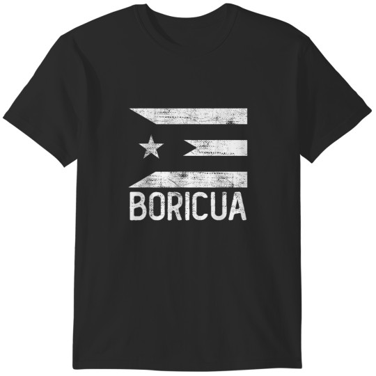Discover boricua black Puerto Rico flag hispanic heritage month T-Shirts