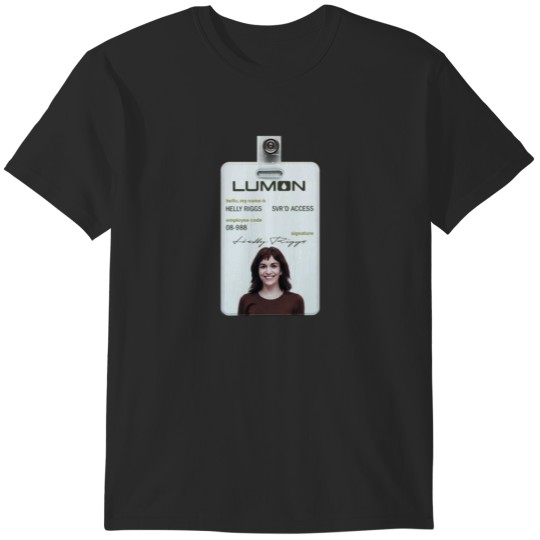 Discover Severance series lumon industries HELLY RIGGS Badge fan works graphic design by ironpalette T-Shirts