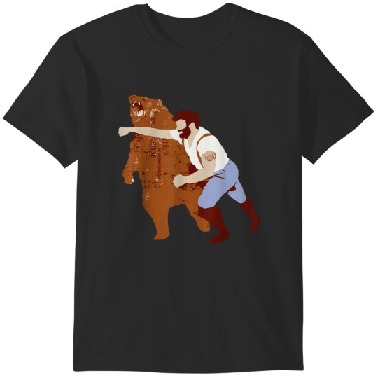 Discover Guy Punching Bear T-Shirts