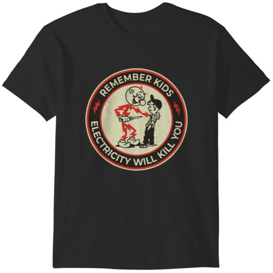 Discover vintage Electricity Will Kill You Kids T-Shirts