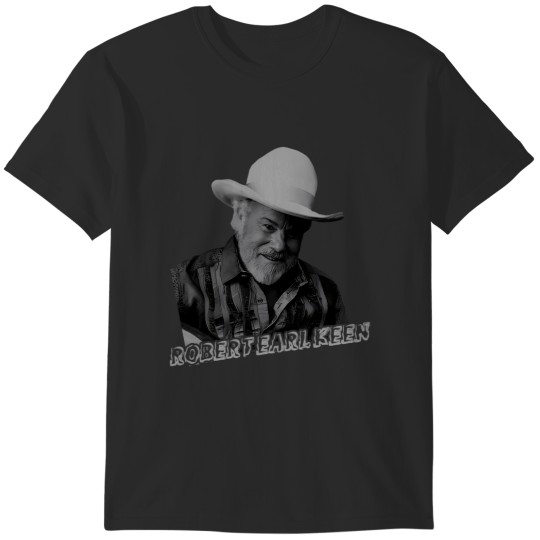 Discover Robert Earl Keen Black White Design T-Shirt T-Shirt T-Shirts