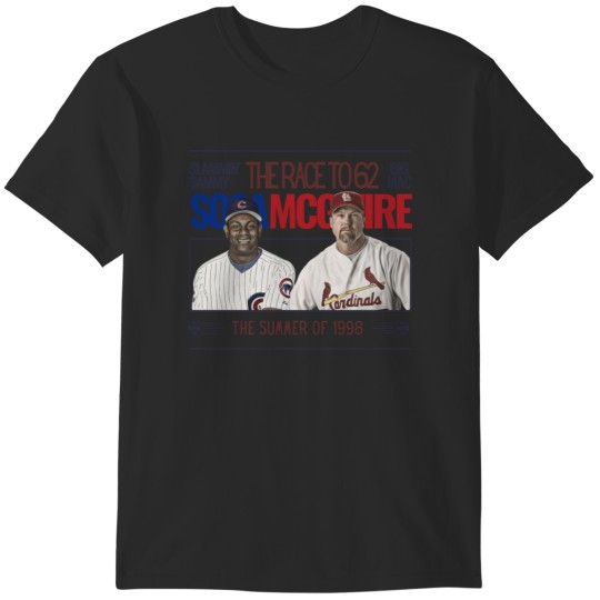 Discover Sammy Sosa Mark McGwire Race to 62 T-Shirts