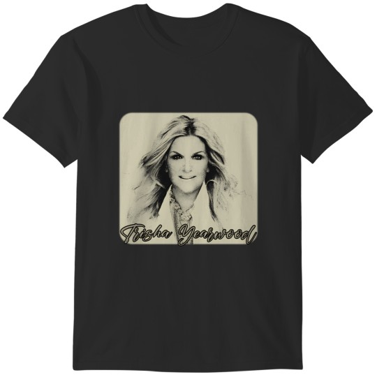 Discover Trisha Yearwood (Black White Design) T-Shirt T-Shirts
