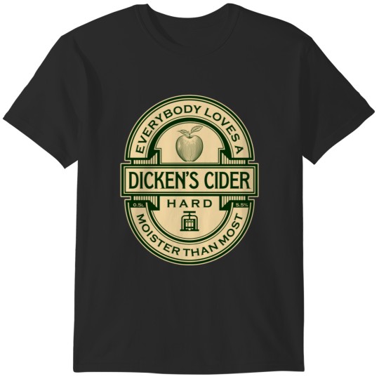 Discover Dicken's Cider Label T-Shirts