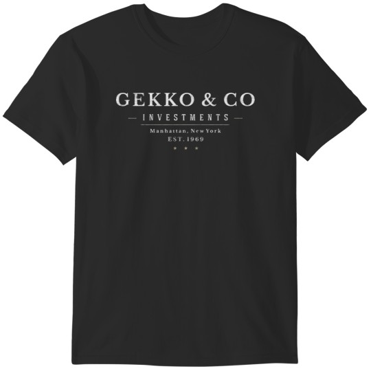 Discover Gekko & Co - Wall Street - modern vintage logo T-Shirts