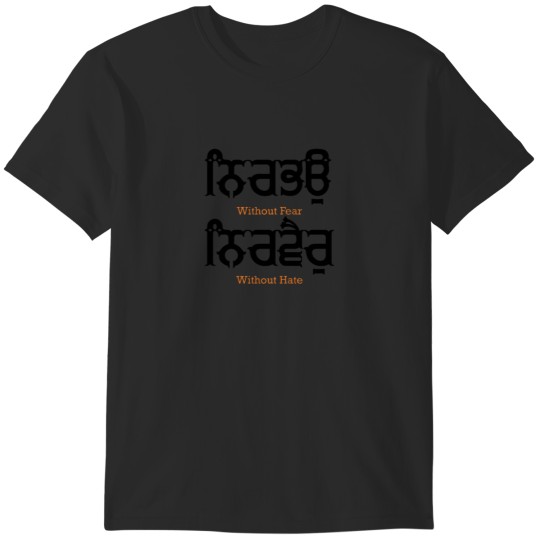 Discover Nirbhau Nirvair (ਨਿਰਭਉ ਨਿਰਵੈਰੁ) T-Shirts